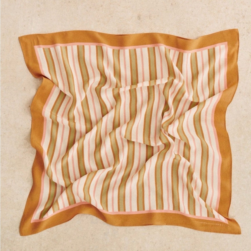 🇫🇷 Sézane Le Foulard Gaston Striped Square Scarf